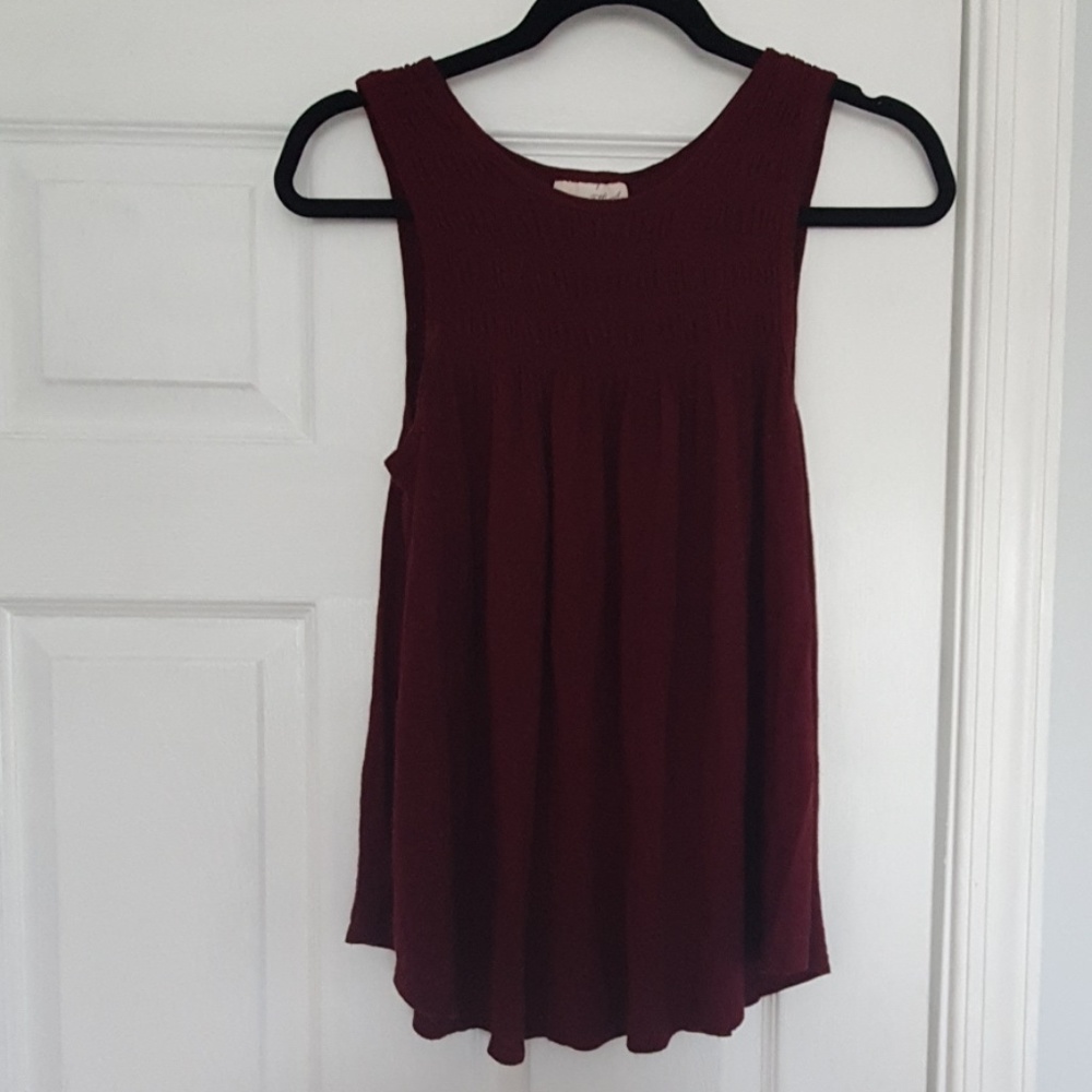 Smocked swing tank top